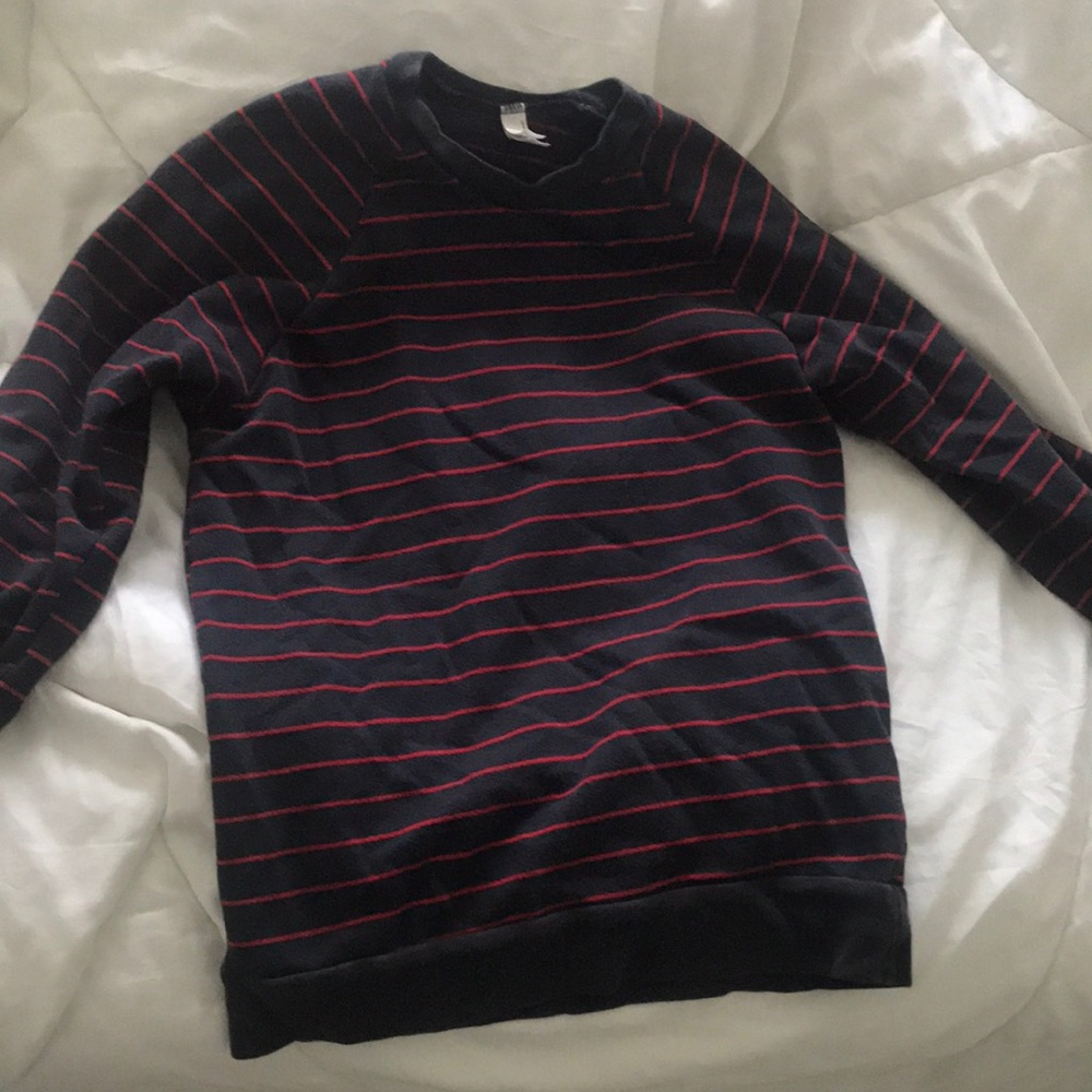 AMERICAN APPAREL striped crew neck